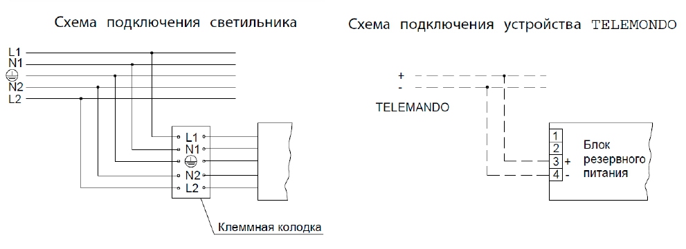 Схема подключения telemando