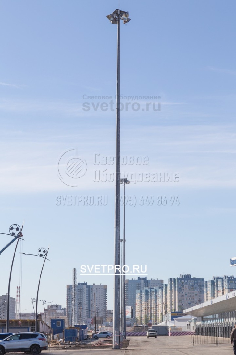 Мачта ВМО‐30 предназначена для монтажа прожекторов на высоте 30 м от уровня земли.