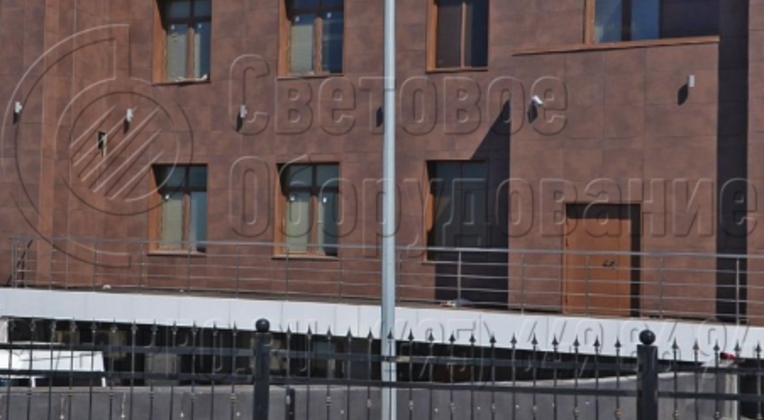 Освещении территории Международного коммерческого арбитражного суда в Нижнем Новгороде.